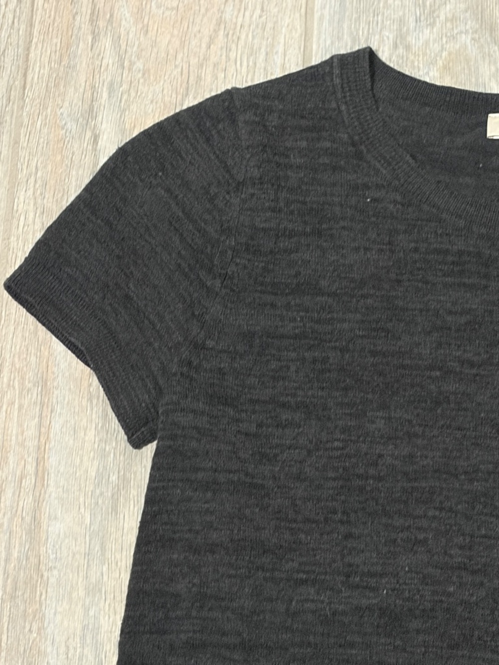 LIKE NEW! Women's LOFT Black Knit Short Sleeve Sweater Shirt - XS